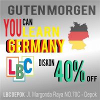 Promo 40% Kursus Bahasa Jerman